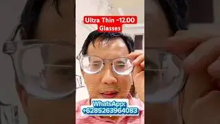 Ultra-Thin High Prescription Glasses! -12 Looks Like -4 🤯