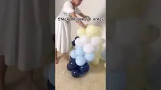 Easy Balloon DIY arch without stand | Birthday decoration | Pinterest Ideas