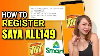 HOW TO REGISTER SAYA ALL149 ON SMART/TNT SIM | Riency Cabile
