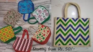 Jute bags | Jute bags for reasonable prices | Jute bags, Hand bags,Lunch bags,Pouches