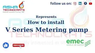 HOW TO INSTALL VMS MF SERIES METERING PUMP (EMEC)/ASHA TECHNOCRATS/#meteringpump #chemicaldosingpump