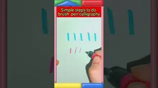 simple steps to do calligraphy #shorts #calligraphy