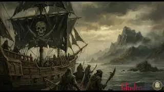 Cursed Shores of the Black Corsair | Dark Pirate Ambience, Stormy Ocean, RPG Adventure Music & Focus