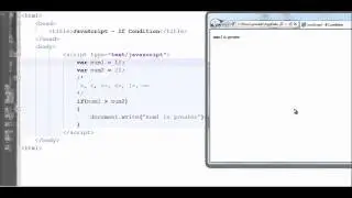 JavaScript Tutorial #7 - Working with an If, Else If and Esle Conditions