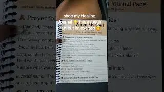 🌿 My Healing Journal Short & Sweet 🕊️ #scripturejournaling #prayerbook #faithwriter #godlygifts