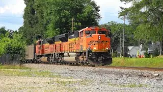NS 734 loaded coal train for Georgia power plant Scherer.
