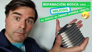Cómo [ REPARAR CON HELICOL ] rosca buje rueda de moto - HONDA CRM75r - Instalación filetes Insertos