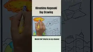 Hiroshima Nagasaki Day Poster drawing | Anti Nuclear Day poster Drawing | Stop War Drawing | Poster
