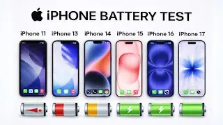 iPhone Battery Test 🔥 iPhone 11 vs 13 vs 14 vs 15 vs 16 vs 17