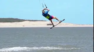 Kitesurfing Technique - Front Roll from Blind Slow Mo