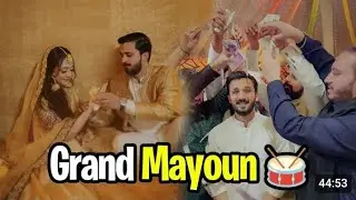 Grand mayoun vlog of Rajab Butt #rajabfamily #rajabwedding #wedding #mayoun