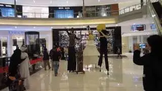 Stilting in the Dubai Mall, January 2013 DSF