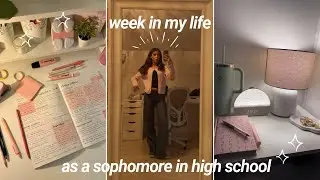 week in my life, as a sophomore | reading, film student, homework, workouts, new years goals |
