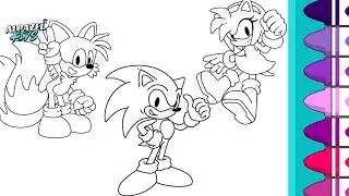 Belajar Mengenal Warna Sambil Mewarnai Sonic the Hedgehog 🎨 | Video Edukasi Anak