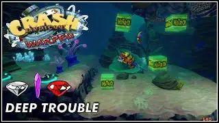 Crash Bandicoot 3 | Deep Trouble - Todas as Caixas - Gema + Gema Vermelha