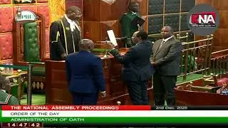 Magarini Newly Elected MP Harrison Kombe Takes an Oath in National Assembly!