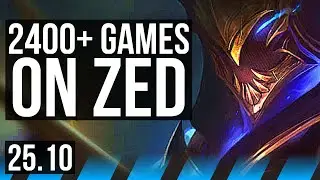 ZED vs FIZZ (MID) | 8/0/4, 2400+ games, Legendary | EUW Challenger | 25.10