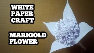 MARIGOLD FLOWER PAPER CRAFT 🏵️II EASY STEP BY STEP MARIGOLD PAPER FLOWER 🪻II DIY PAPER CRAFTS 🎨🫟II