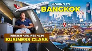 Turkish Airlines A330 & A321 Business Class | Moving to Bangkok 🇹🇭✈️