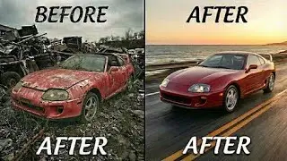 Red Toyota Supra MK4 1994 Full ASMR Restoration &ndash; Satisfying Classic Car Transformation&rdquo;