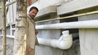 মলের লাইন ও ওয়েস্ট ওয়াটার,,, সঠিক নিয়মে হচ্ছে দুইটাকে সেপারেট করা।