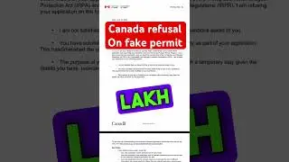 Canada visa refused on Fake work permit by agent #canadavisa  #workpermit  #canadavisanews  #canada