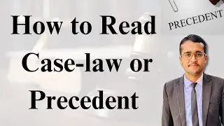 How to read Case Law or Precedent | Judgment | #SupremeCourt #highcourt