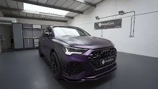 Audi RSQ3 wrap in matte purple black