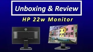 Unboxing and Review of HP 22w 21.5-inch LED Monitor (Black Onyx)