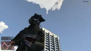 taking down B11 Strikeforce on foot in public lobby | GTA Online PC Chaos
