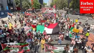 Protesters March Through São Paulo, Brazil To Demand Freedom For Gaza Flotilla Activists