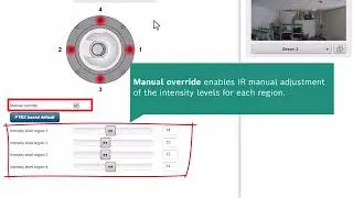 Bosch Security - FLEXIDOME 8100i camera illuminator settings