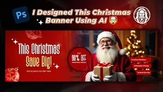 Create Christmas Banner Using Leonardo AI & Photoshop | Festive Design Tutorial