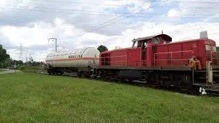 BR 294 mit Wascosa Gaswagen in Altbach.