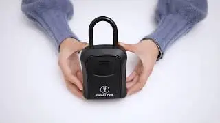 IRON LOCK COMBINATION PORTABLE INDOOR/OUTDOOR WATERPROOF KEY LOCK BOX, 4 DIGIT COMBINATION LOCK BOX