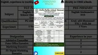 📢 Non-Teaching Vacancy 2025 | Delhi Public School Jobs 🏫 #DPSJobs #NonTeachingVacancy
