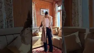 Long fur coat🤍 #grwm #ootd #fashionideas #shortvideo #denim #jeans #wintervibes