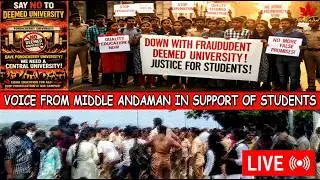 Voice From Middle Andaman In Support Of Students  -  Eviland Media Live