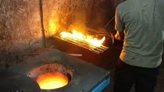 Non ferrous push out crucible type Induction melting furnace : Agni electrical