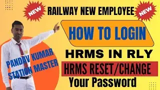 how to login hrms railway employee ||hrms password reset