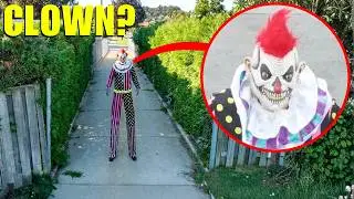 Drone catches the Tall Clown near the park&hellip; IF YOU SEE IT RUN AWAY FAST!! (Clown world clown!!)