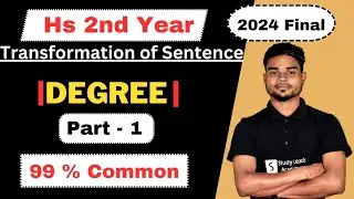 Transformation of Sentences for Hs 2nd year 2024 I Degree for Hs 2nd year 2024