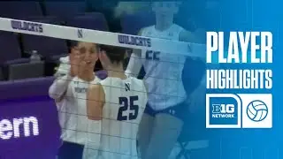 Campbell Paris Highlights vs. Valparaiso | Northwestern Volleyball | 09/09/2025