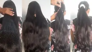Hair Play I Combing - Center Clip - Banana Clutcher - Pony I Watch in Full Screen & High Quality I