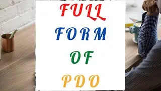 FULL FORM OF PDO || WHAT IS THE FULL FORM OF PDO ? #Shorts #YoutubeShorts