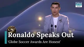 Ronaldo Praises Vini Jr, Criticizes Ballon d'Or at Globe Soccer Awards | AD1G