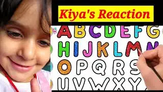 3 Year Old Reacts to Easy Drawing Tutorial for Kids | Cute Toddler Reaction | Chiki Art Reaction