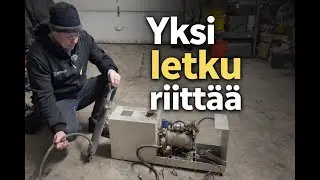 Ennen kuin rakennan mitään: hydrauliikan ensimmäinen testi