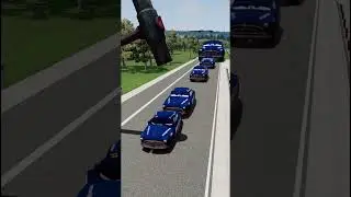 Colorful Small to Giant Cars MCQueen Light vs Hammer #102 #crashdrive  #beamng