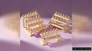 Wooden Finger Ring Display Stand Jewelry Ring Display Holder Showcase with Wooden Display Ring Cone
